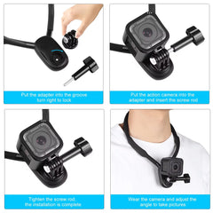 Universal Magnetic Neck Mount Phone Holder with Adjustable Gooseneck