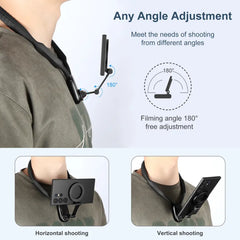 Universal Magnetic Neck Mount Phone Holder with Adjustable Gooseneck