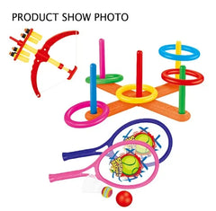 Ultimate 6-in-1 Sports Games Kit for Kids - Tennis, Archery, Frisbee, Cricket, Bowling And Ring Toss