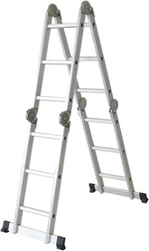 Multipurpose Foldable Aluminium Ladder for Home & Outdoor Use - 4m / 6m Height, 150 kg Capacity