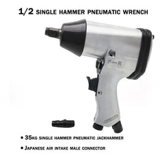 Pneumatic Air Impact Wrench Tool 1/2 Inch With Complete Kit