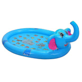 Mega Inflatable Sprinkler Splash Elephant Play Mat for Kids - 3-in-1 Water Fun and Whimsical Pool Ac