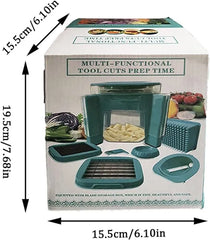 All-in-One Multifunctional Chopper & Slicer Equipped with Blade Storage Box For Vegetables, Fruits & cheese