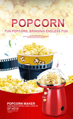 Sonifer 1200W Mini Portable Hot Air Oil Free Popcorn Maker Machine