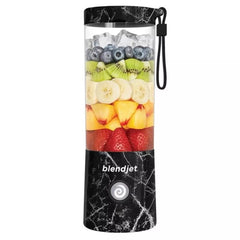 Blendjet V2 Portable Blender 16oz, Smoothie Maker, Fruit Blender, BPA-Free, 475ml, 200W, Sports Bottle, USB-C Rechargeable - Black Marble