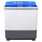 Haier Twin Tub Washing Machine, 15kg Washing Capacity, 14kg Drying Capacity, HWM215-1128S-N - White