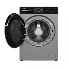 Whirlpool Front Load Washing Machine, 12kg Washing Capacity, 8kg Drying Capacity, WWD 128144D SBME – Silver