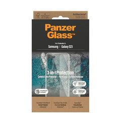 PanzerGlass 3-in-1 Protection Set for Samsung Galaxy S23 with Ultra-Wide Screen Protector, Hard Case & PicturePerfect Camera Lens Protector – Drop, Scratch & Shock Protection