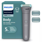 Philips Body Groomer BG3480/15 | تشذيب وحلاقة شعر الجسم | مقاوم للماء بنسبة 100% | لطيف على البشرة | أمشاط 2 و 3 ملم | 80 دقيقة من الاستخدام اللاسلكي | مؤشر البطارية | شحن USB