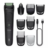 Philips 8-in-1 Multi Grooming Kit MG3940/15 | Beard, hair & nose trim | Adjustable 3–7 mm comb + hair & body combs | 70 min cordless | Washable attachments | USB-A charging | Pouch Review this product