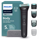 أداة العناية بالجسم من Philips BG7470/15 | لتهذيب شعر الجسم وحلاقته | للاستخدام الجاف والمبلل | رأس مرن يتكيّف مع منحنيات الجسم | نتائج ناعمة ولطيفة على البشرة | أمشاط 1-3 و3-7 مم + مشط للمناطق الحساسة | لغاية 120 دقيقة من الاستخدام اللاسلكي