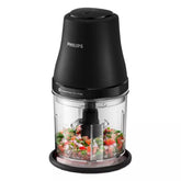 Philips 3000 series Chopper, 1L, 450W, HR1501/00 - Black