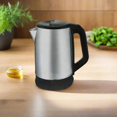 PURE 2L Stainless Steel Electric Kettle with 1500W Fast Boiling, 360° Cordless Power Base, Auto Switch-Off, Boil-Dry Protection & Easy-Lift Hinged Lid
