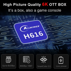 H96 Max 6K Ultra HD Android TV Box with Android 10.0