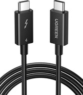 UGREEN كابل USB-C إلى USB-C ثاندربولت 4 بطول 0.8 متر (أسود) US501 100 واط
