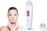 Beurer FC 48 Facial Cleansing Brush with Dual Rotation, Two Speeds, IPX7 Water-Resistant Battery Skin Cleansing Device