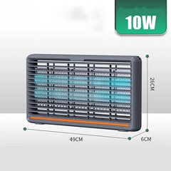 Electric Lamp Insect Killer & Bug Fly Zapper with UV-A Double Tube, Chain for Hanging & Low Power Consumption - 8W/10W/12W