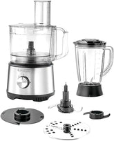 Black+Decker 800W Food Processor with 24 Functions, Multiple Attachments and Blender Jar FX825-B5
