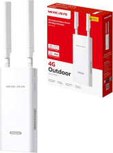 Mercusys MB118-4G 4G LTE Outdoor/Indoor Router, WiFi N 300 Mbps, up to 150 Mbps with SIM Card, IP65 Waterproof, PoE, Ideal for Garden, Terrace or Rural Areas