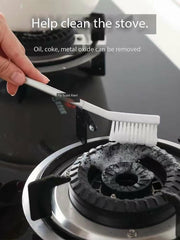 4-in-1 Multi-Brush Kitchen Cleaning Kit with Detachable Handle & Drainage Design
