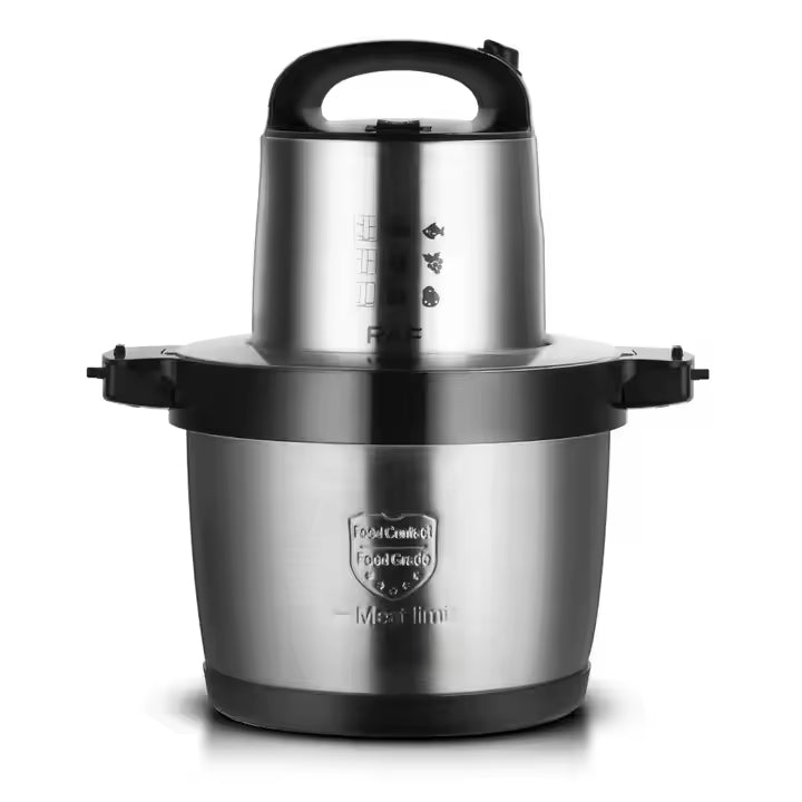 RAF Stainless Steel Food Processor & Chopper with Four Blades for Blending & Grinding - 1600W & 6 Litres