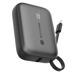 RAVPower 3-Port Power Bank, 10000mAh, PD20W, RP-PB1224 - Black