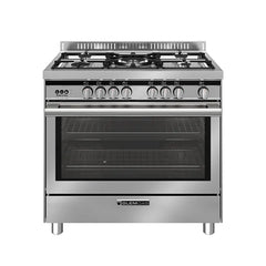 Glemgas Multifunction Gas Cooker 5 burner 125L 90x60cm GLST9634RI01AM - Stainless Steel
