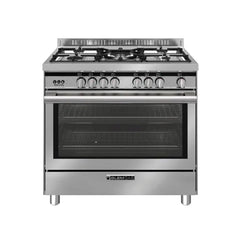 Glemgas Gas Cooker 5 burners 90X60cm GLST9634GI01AM - Stainless Steel