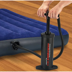INTEX Double Quick Hand Pump Durable Efficient Inflates on Both Strokes with 3 Nozzles