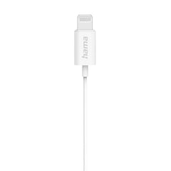 Hama Glow ,Earbuds, Microphone, Lightning, White (184156)