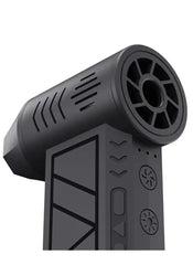 2-in-1 Mini Portable Handheld Turbo Blower & Vacuum with Brushless Motor, Overclocking Speed 130,000 RPM with 3 Speed Modes, Multi-Nozzle Dust Cleaning & Cooling Fan – 5000mAh Battery