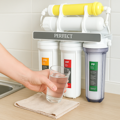 PERFECT Water Filtration System & Purifier with 5-Stage Reverse Osmosis Technology for Clean, Healthy, Great-Tasting Drinking Water - with Installation