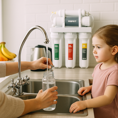 PERFECT Water Filtration System & Purifier with 5-Stage Reverse Osmosis Technology for Clean, Healthy, Great-Tasting Drinking Water - with Installation