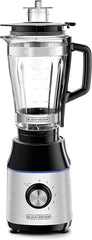 خلاط زجاجي من بلاك+ديكر بقوة 700 واط مع وعاء زجاجي متين، تصميم صغير الحجم وسهل التحكم BX650G-B5