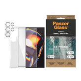PanzerGlass 3-in-1 Protection Bundle for Samsung Galaxy S23 Ultra with Screen Protector, Clear Case & Camera Lens Protector