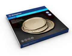Westinghouse, 3-Piece Carbon Steel Pizza Pan Set
