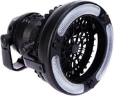 2-in-1 Multipurpose Ceiling & Desktop Fan with LED Light & Built-in Hook & Long-Lasting Battery