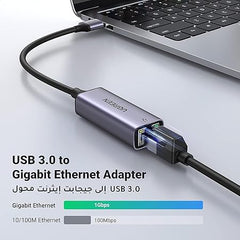 UGREEN USB to RJ45 Ethernet Adapter Aluminum Case (Space Gray)