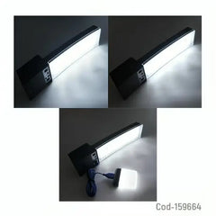 3-in-1 Solar LED Wall & Desktop Lamp with 80W Power, 3 Meter Cables, Removable Lights, Remote Control & Rechargeable Solar Panel for Indoor & Outdoor Lighting