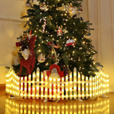 Decorative LED Fence Lights with Easy Clip-On Installation & Multiple Modes - Set of 8 - Warm White (Total Size 280 x 28.5 cm)