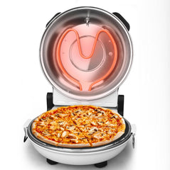 Lexical 1000W Pizza & Bread Maker with Timer & Removable 32cm Pan With Overheating Protection