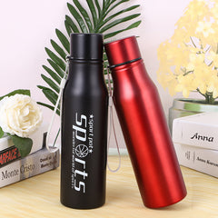 Sports Stainless Steel Insulated Water Bottle with Leak-Proof Cap & Carry Strap – Rust-Proof, Odor-Free, 750ml Capacity for Gym, Office & Outdoor Use