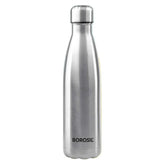 Borosil Bolt 1L Stainless Steel Single Wall Water Bottle Silver Leak Proof Eco Friendly Reusable Bottle for Travel Gym Office Outdoor
