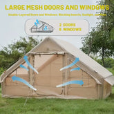 Inflatable Waterproof Outdoor Portable Camping Tent with Manual Air Pump - 4 x 3 x 2 Meters & 6-8 Persons Capacity