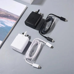 Samsung 45W USB-C Super Fast Charging Adapter (UK Plug) with USB-C to USB-C Cable (5A) 1.8M