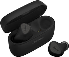 سماعات أذن لاسلكية Jabra Elite 5 True، خاصية إلغاء الضوضاء النشطة الهجينة (ANC)، 6 ميكروفونات MEMS مدمجة، مكبرات صوت 6 مم، اتصال بلوتوث 5.2، أسود تيتانيوم | Eltie-5 |100-99181000-60