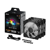 Asus TUF Gaming TR120 ARGB Triple Fan Kit with Controller - Black