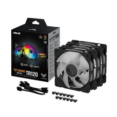 Asus TUF Gaming TR120 ARGB Triple Fan Kit with Controller - Black
