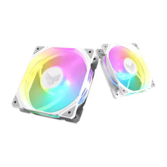 Asus TUF Gaming TR120 Reverse ARGB 3-in-1 Pack PWM 4 Pin Light Up The Cooling Excellence - White