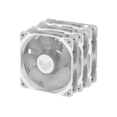 Asus TUF Gaming TR120 Reverse ARGB 3-in-1 Pack PWM 4 Pin Light Up The Cooling Excellence - White